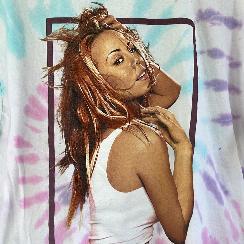 Mariah Carey Official Merch 2021 Tie Dye Tee Shirt XL - Picture 2 of 7